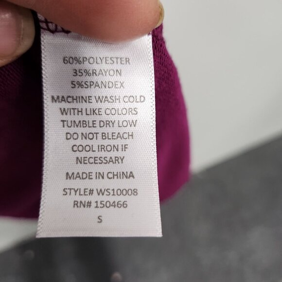 Mix By 41 Hawthorn Womens Cardigan Small Burgundy Open Front Lightweight - Picture 4 of 6